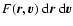$F(\vec{r},\vec{v})~{\rm d}\vec{r}~{\rm d}\vec{v}$
