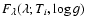 $F_{\lambda}(\lambda;T_i,\log g)$