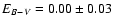 $E_{B-V}=0.00\pm 0.03$