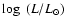 $\log~(L/L_{\odot})$