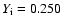 $Y_{\rm i}=0.250$