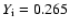 $Y_{\rm i}=0.265$