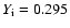 $Y_{\rm i} = 0.295$