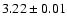 $3.22\pm 0.01$