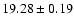 $19.28\pm 0.19$