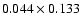 $0.044\times 0.133$