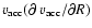 $v_{\rm acc} (\partial~ v_{\rm acc} / \partial R)$
