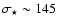 $\sigma_\star \sim 145$