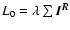 $L_0 = \lambda \sum\vec{I^R}$