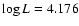 $\log L=4.176$