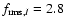 $f_{{\rm rms},I}=2.8$