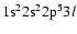 $1{\rm s}^{2}{\rm 2s}^{2}{\rm 2p}^{5}3l$