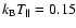 $k_{\rm B}T_{\parallel } = 0.15$