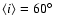$\langle i \rangle =60\hbox{$^\circ$ }$