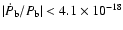 $\vert\dot P_{\rm b}/P_{\rm b}\vert<4.1\times
10^{-18}$