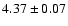 $4.37\pm0.07$