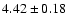 $4.42\pm0.18$