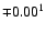 $\mp0.00^1$