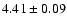 $4.41\pm0.09$