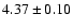 $4.37\pm0.10$