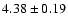 $4.38\pm0.19$