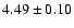 $4.49\pm0.10$