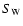 $S_{\rm W}$