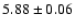 $5.88\pm0.06$