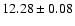 $12.28\pm0.08$