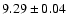$9.29\pm0.04$