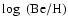$\log~({\rm Be/H})$