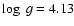 $\log~ g=4.13$