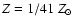 $Z = 1/41~Z_\odot$