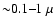 ${\sim} 0.1 \mbox{--} 1\;\mu$