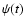 $\psi (t)$