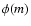 $\phi (m)$