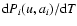 ${\rm d}P_i(u,a_i)/{\rm d}T$