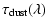 $\displaystyle \tau_{\rm dust}(\lambda)$