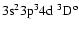 $3\rm s^23p^34d~^3\rm D^o$