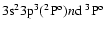 $3{\rm s^23p^3(^2P^o)}n\rm d~^3\rm P^o$