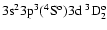 $\rm 3s^23p^3(^4S^o)3d~^3\rm D^o_2$