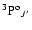 $^3{\rm P^o}_{J'}$