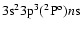 $3{\rm s^23p^3(^2P^o)}n\rm s$