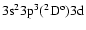 $3\rm s^23p^3(^2D^o)3d$