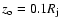 $z_{\rm o} = 0.1 R_{\rm j}$