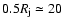 $
0.5R_{\rm j} \simeq 20$