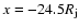 $x=-24.5R_{\rm j}$