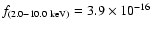 $f_{(2.0{-}10.0~\rm keV)}=3.9\times 10^{-16}$