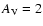 $A_{\rm V}=2$