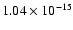 $1.04\times 10^{-15}$